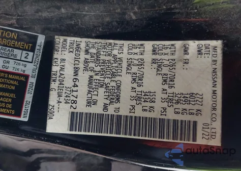 2022 Nissan Frontier King Cab S 4X2 from USA, damaged, VIN 1N6ED1CL8NN641782